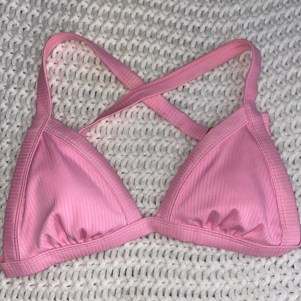 Pink bikini top